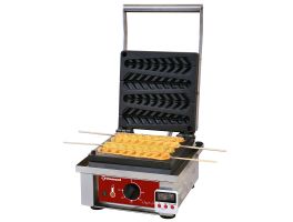 Elektrisch wafelijzer "wafels op stokjes", 4 stuks. + Timer