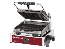Elektrische panini grill, geribde platen