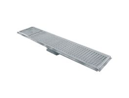 Roestvrij stalen vloerafvoergoot 600x300, zijdelingse uitgang