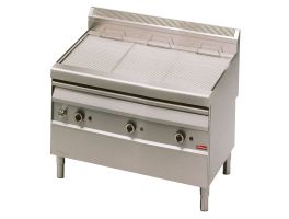 Gasstoom-grill met bakrooster in -O- vorm - op meubel