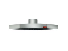 Dampkap met motor + steunkit, oven CGD/1-DP (700 m³/U)