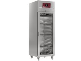Koelkast geventileerd  700 liter, 1 glazen deur (GN 2/1), op wielen