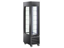 FULL glazen vitrine" 260 Lt., 5 glazen niveaus, geventileerd - ICE CREAM & PASTRY - ZWART