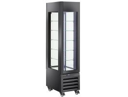 FULL Vitrine 260 Lt., 5 glazen niveaus, geventileerd - PASTRY - ZWART