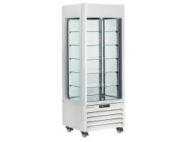 FULL glazen vitrine" 440 Lt., 5 glazen niveaus, geventileerd - ICE CREAM & PASTRY - WIT