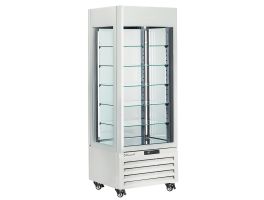 FULL Vitrine 440 Lt., 5 glazen niveaus, geventileerd - PASTRY - WIT