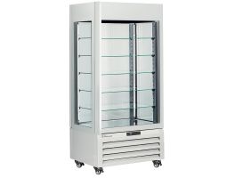 FULL Vitrine 600 Lt., 5 glazen niveaus, geventileerd -  PASTRY - WIT