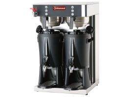 Filter koffiemachine - 2 container-verdelers van 2x2,5 Lit , warmwaterkraan