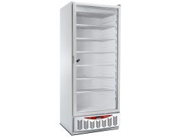 Statische vrieskast, glazen deur, 525 liter, GN2/1+600x400, wit