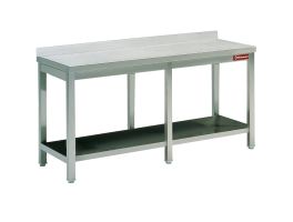 Werktafel met onderblad + achterrand