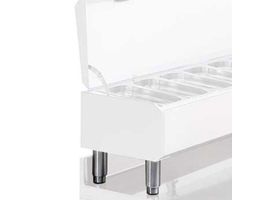 Kit van 4 regelbare poten in R.V.S. (Compact Line)
