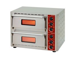 Elektrische pizza-oven, 2 kamers (3+3 kW) 430x430xh100 mm