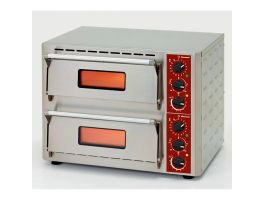 Elektrische pizza-oven, 2 kamers (3+3 kW) 430x430xh100 mm