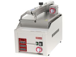 Gladde, verchroomde Clam Grill, 2x 230/1V