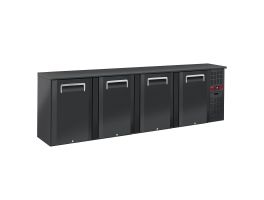 Flessenkoeler 4 deuren, 620 liter, verstelbare poten
