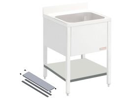 Tussentablet voor demonteerbare spoeltafel
