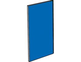 Bekledingspaneel blauw hoekelement 90°