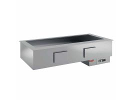 Droog bain-marie element, geventileerd, kuip 5x GN 1/1