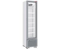 Positieve gekoelde vitrine 221 liter WIT