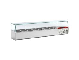 Gekoelde structuur GN 7x 1/4, met rechte ruit
