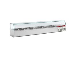 Gekoelde structuur GN 9x1/4, met rechte ruit