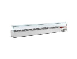 Gekoelde structuur GN 12x1/4, 1x1/9,, met rechte ruit