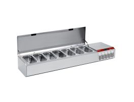 Gekoelde structuur GN 7x1/3, met deksel