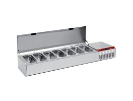 Gekoelde structuur GN 7x1/3, met deksel