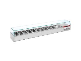 Gekoelde structuur GN 11x1/3, 1x1/9, met rechte ruit
