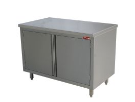 Werktafel op kast met draaideuren