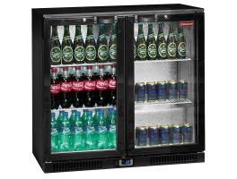Flessenkoeler geventileerd "Back Bar" 2 draaideuren