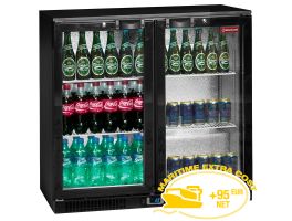 Flessenkoeler geventileerd "Back Bar" 2 draaideuren