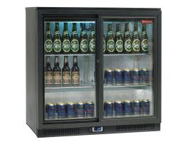 Flessenkoeler geventileerd "Back Bar", 2 schuifdeuren