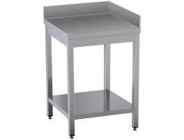 Werktafel 90° met onderlegplank en 2 achteropstanden