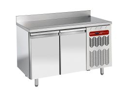 Wand  koeltafel, geventileerd, 2 deuren EN 600x400, 345 liter