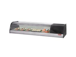 Gekoeld uitstalraam voor sushi, dubbele geperforeerde bodem (inclusief)