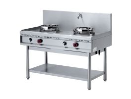 Wok-gasfornuis, 2 vuren (2x 13 kW)