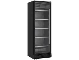 Geventileerde positieve vitrine 382 liter ZWART