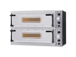 Elektrische oven 2x 2 pizza's diam. 350mm, 2 kamers