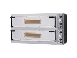 Elektrische oven 2x 3 pizza's diam. 350mm, 2 kamers