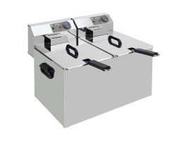 Elektrische friteuse tafelmodel 2x 7 liter