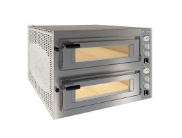 Elektrische oven 2x 6 pizza's diam.350mm, 2 kamers
