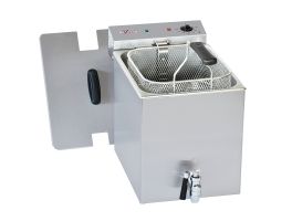 Elektrische friteuse tafelmodel 8 liter + aftapkraan
