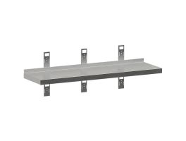 Wandrek met 3 steunen en 3 rails