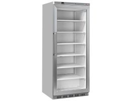 Statische diepvrieskast, glazen deur, 600 liter - R.V.S.