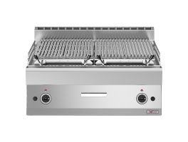 Lavasteengrill - 1/1 module - bakrooster in gietijzer "double face"