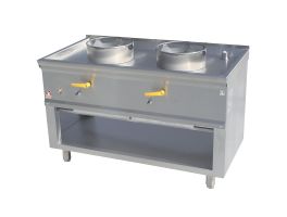ASIA1-C2L - Wok-fornuis 2 branders DIAMOND