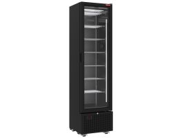 Negatieve gekoelde vitrine 221 liter - 7 vaste niveaus - ZWART