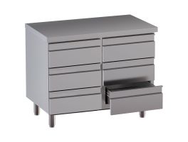 Werktafelkast met 6 laden