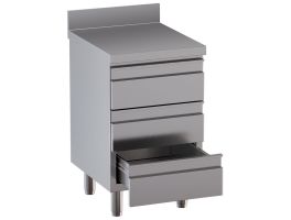Werktafelkasten  met 3 laden, met achteropstand